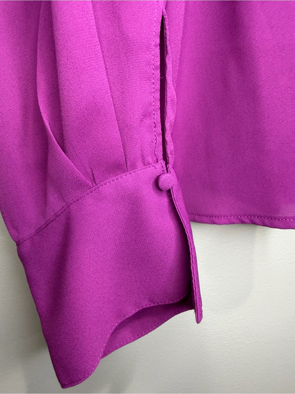 Worthington Bright Magenta Button-Down Blouse - Picture 6 of 7